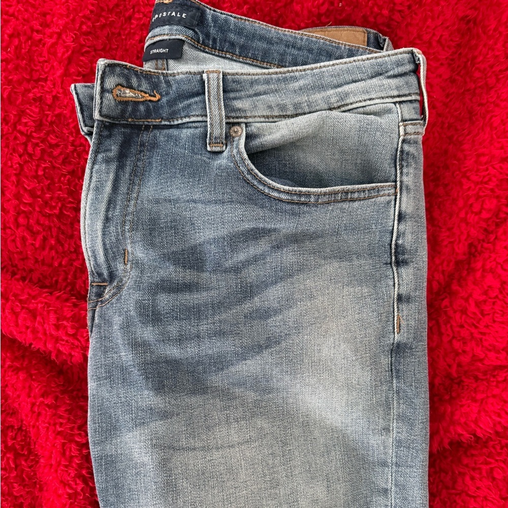 Aeropostale Men's Classic Blue Straight Jeans